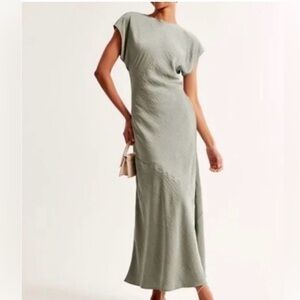 Abercrombie & Fitch Sage Green Maxi Dress